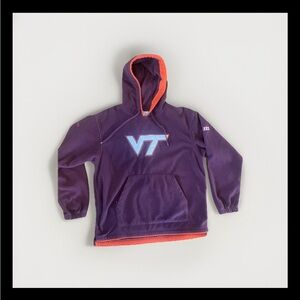 Collegiate Virginia Tech men's M Maroon/Orange Columbia Fleece Hooded sweatshirt